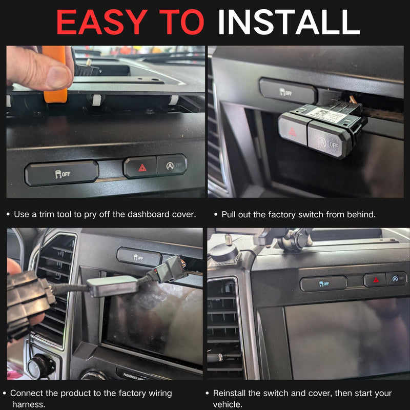 Auto Start Stop Eliminator Compatible with F'ord F-150 2015-2020 F-150 Raptor 2017,Easy Install Autostop Eliminator/Disable/Delete/Disabler Accessories