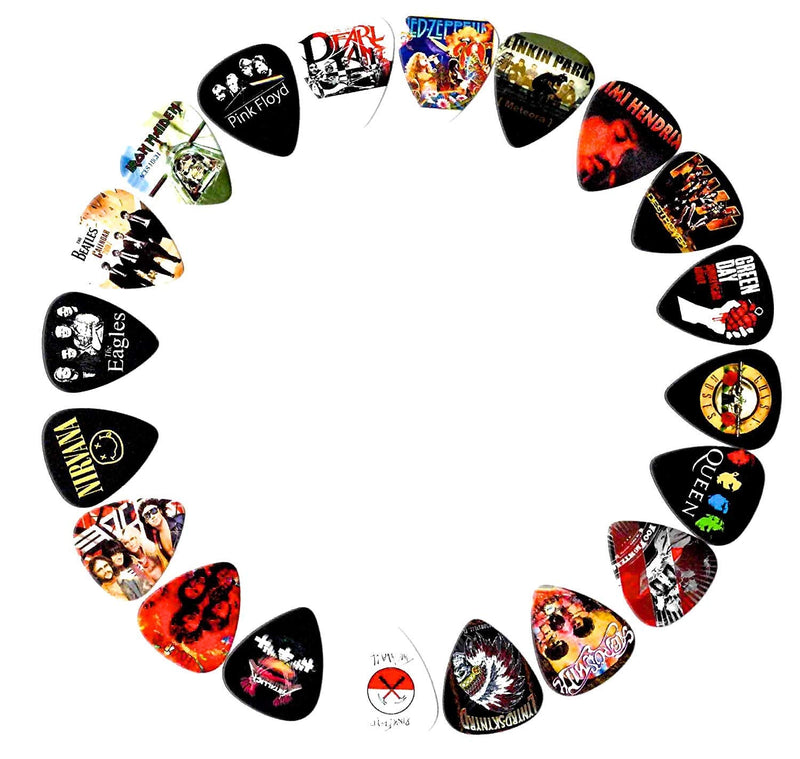 [AUSTRALIA] - Legendary Bands Guitar Picks- [Mega-Standard] 20 picks in a packet 