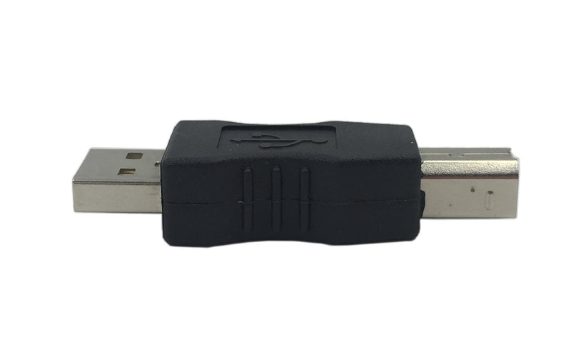 CERRXIAN USB Type A Male to USB Type B Male Connector Converter Adapter (2Pack)