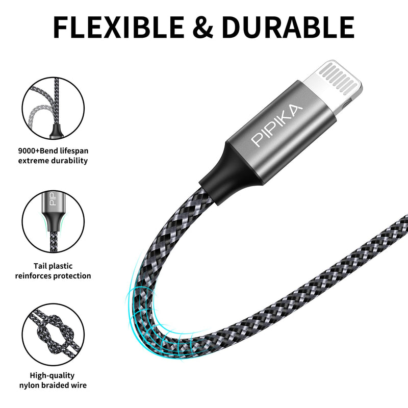 [AUSTRALIA] - Pipika USB C to Lightning Power Delivery Charging Cable [0.5 m], MFi Certified, Compatible with iPhone 13 Pro Max/13/12 Mini/1211/11 Pro/XR/XS/X/SE2/8/8 Plus 0.5 m 