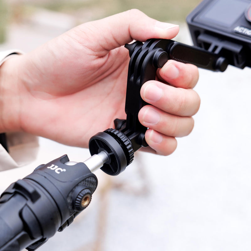 [AUSTRALIA] - JJC Extension Arm with Magnetic Phone Ring and Cold Shoe Mount for iPhone 17 ProMax 16 15 14 13 & Action Camera, Foldable Hot Shoe Adpter for DJI Osmo Action 6 5 4 3, Hero 13 12 11, Insta360 Ace Magnetic Cold Shoe Mount 