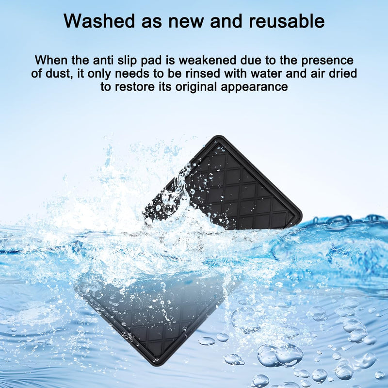 Car Dashboard Anti-Slip Mat, Adhesive Vehicle Dash Rubber Pad, Multi-Functional Auto Sticky Gripping Interior Fixing Accessories, Universal for Vehicle, SUV, Truck and More B-No Diamond 5.7*8.9in