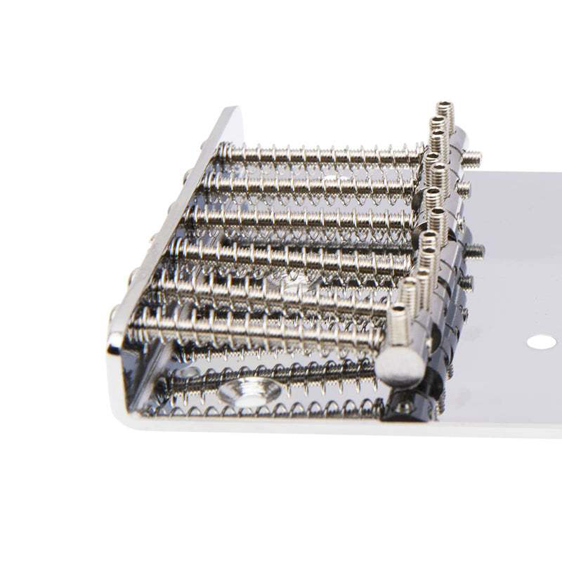 [AUSTRALIA] - 1Pcs Yootones Guitar 6 Saddle Bridge Top Loader Bridge Compatible with Fender Tele Telecaster Electric Guitar Replacement Parts (Silver) 