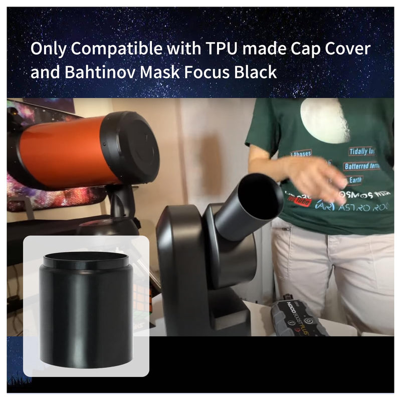 [AUSTRALIA] - Dew Shield Compatible With ZWO SeeStar S50 Telescope light Hood, Lens Stray Light Protection And Lens Anti-condensation Shield Reduces The Risk Of Fogging With Dew. Compatible With Bahtinov Mask Focus 