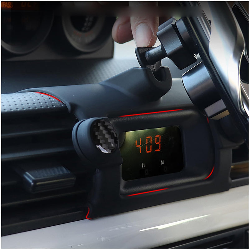 ITrims Car Phone Holder for Toyota FJ Cruiser 2007-2022 Car Dashboard Mount Cell Phone Cradles Adjustable Phone Stand Holder Universal Compatible with Most Smartphones Carbon Fiber