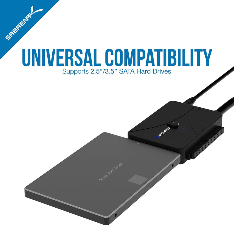 10 Port USB 3.0 Hub Includes 3 Smart Charging Ports with Individual Power Switches and LEDs and 60W 12V/5A Power Adapter+USB 3.0 to SSD/SATA/IDE 2.5/3.5/5.25-INCH Hard Drive