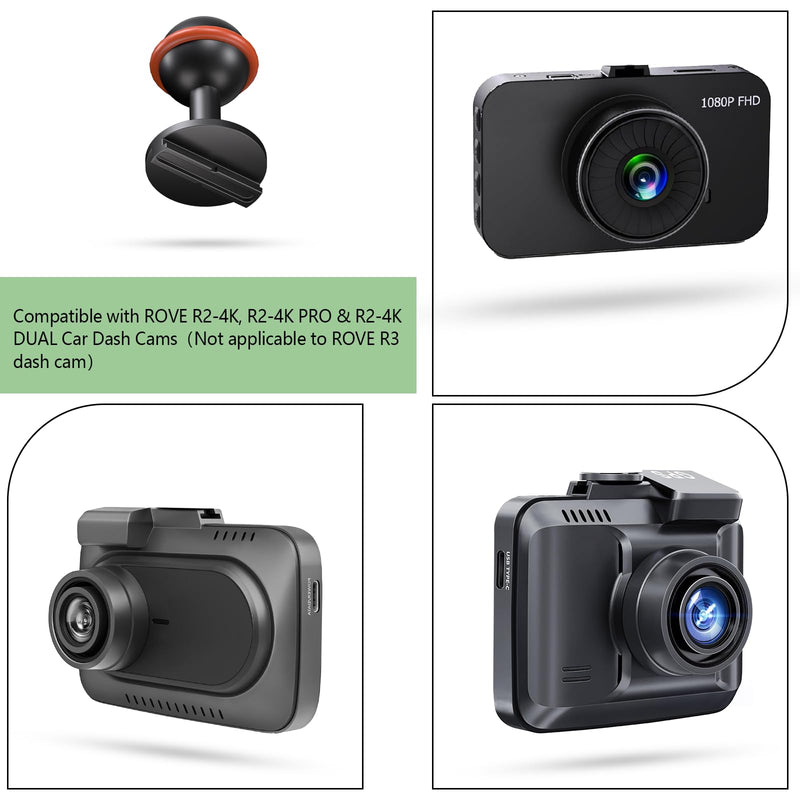[AUSTRALIA] - Dash Cam Mount, Aluminum Rearview Mirror Bracket Installation Kit, for Rove R2-4K, R2-4K PRO and R2-4K Dual Car Dash Cams 