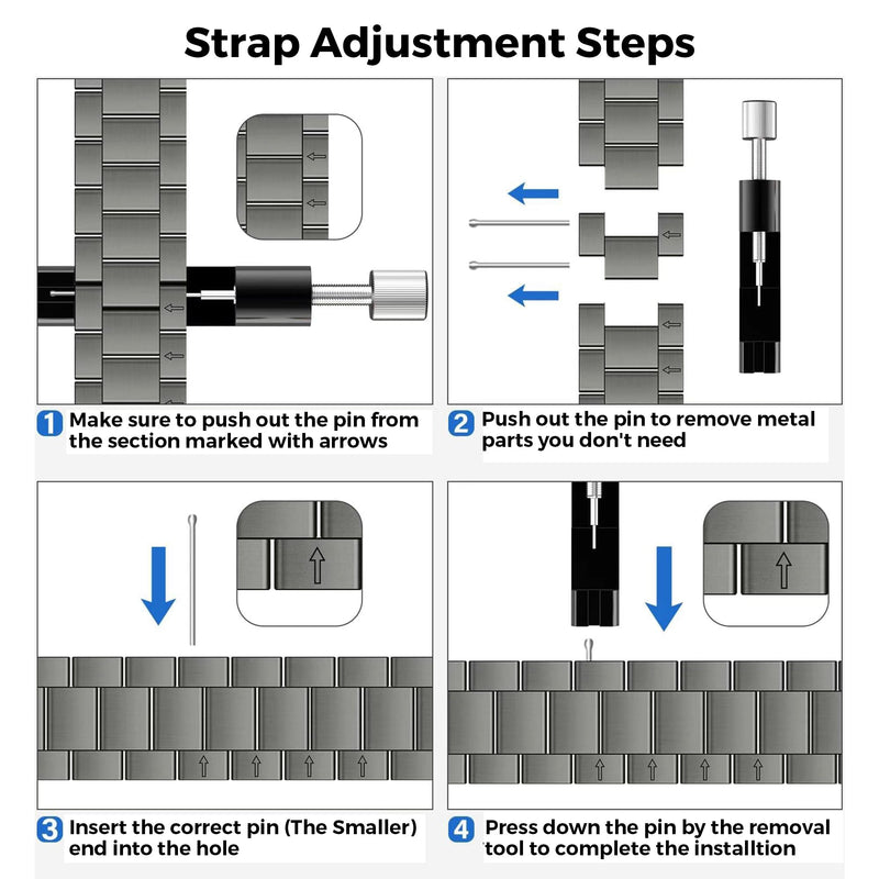 Titanium Watch Metal Band Strap for Fitbit Charger 6 & 5 Men | 40% Lighter than Steel,Hypoallergenic,Corrosion Resistant,Durable,Fits wrist 5.9"-8.6",Length Adjustable,Secure Clasp black Fitbit charger 6/5