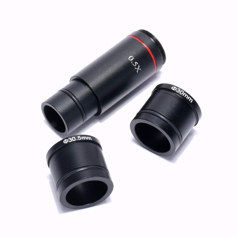 [AUSTRALIA] - HAYEAR 0.5X Reduction Lens Eyepiece Lens 23.2mm Mounting with 30mm 30.5mm Ring Adapter Applicable for Biomicroscope Stereo Microscope 