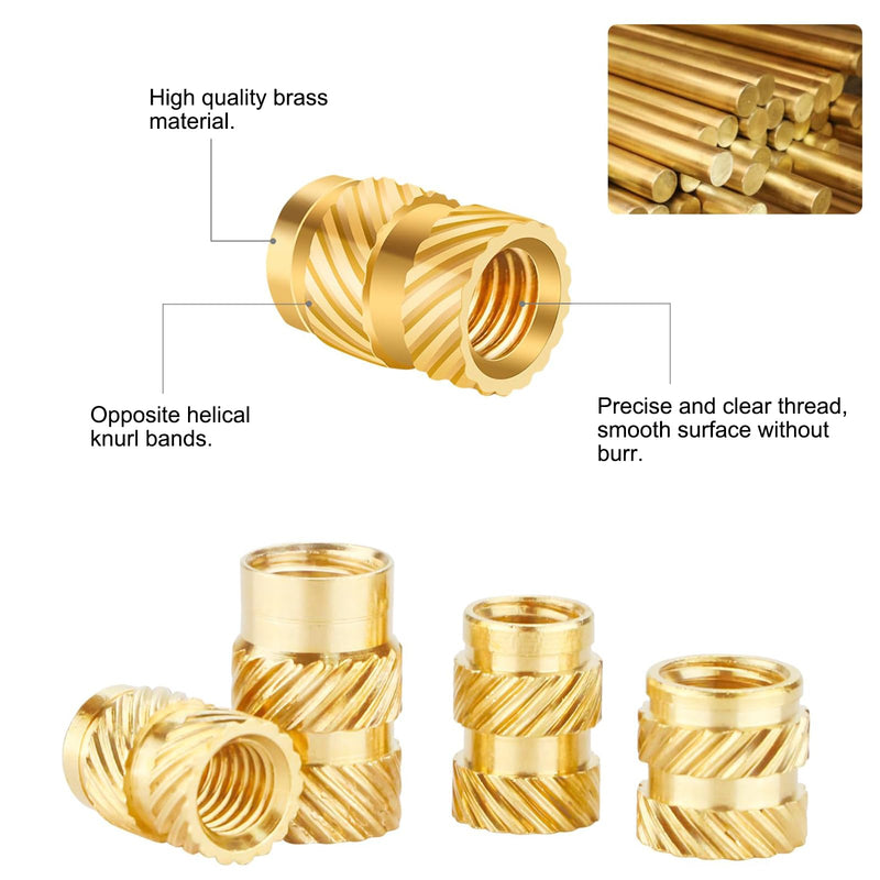 310-Piece Threaded Insert Soldering Tips Set, 100 W LCD Adjustable Temperature Soldering Iron with 6 Soldering Tips, 300 Thread Inserts M2 M2.5 M3 M4 M5 M6 M8 3D Print Melting Nuts etc