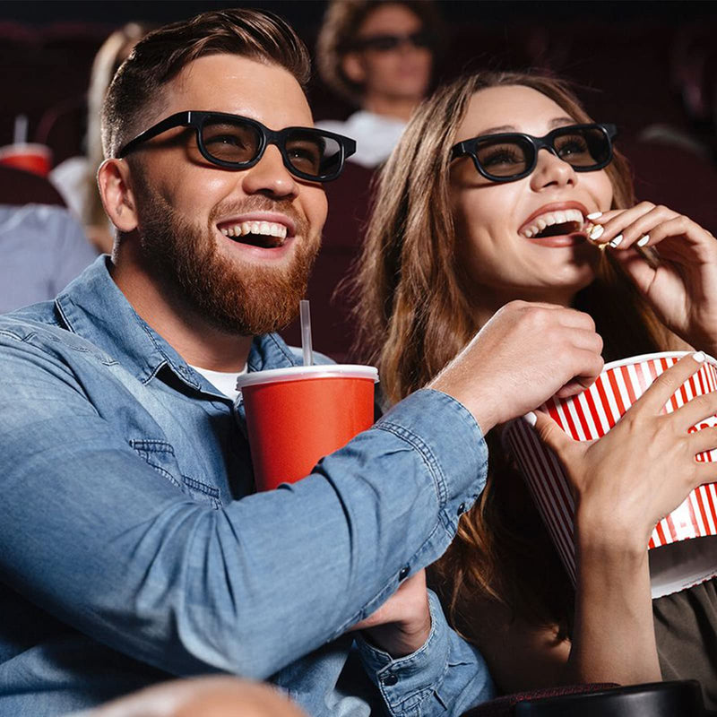 Reald 3D Glasses, Circular Polarized Non-Flashing Passive 3D Glasses For Reald Format Cinema/Passive Polarized 3D TV Projector - 3D Glasses That Supports 3D TV And Cinema (3pcs)
