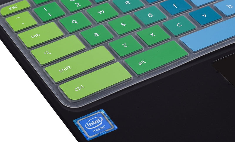 Colorful Keyboard Cover for Acer Chromebook Spin 11 311 C733 CP311 511 512/Chromebook 11 CB3-131 CB3-132 CP311 C738T CB5-132T/Chromebook Spin 713 CP713 R13 CB5-312T/Acer Chromebook 14 15.6", Rainbow