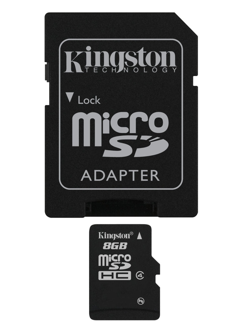 Kingston 8 GB microSDHC Class 4 Flash Memory Card SDC4/8GB,Black