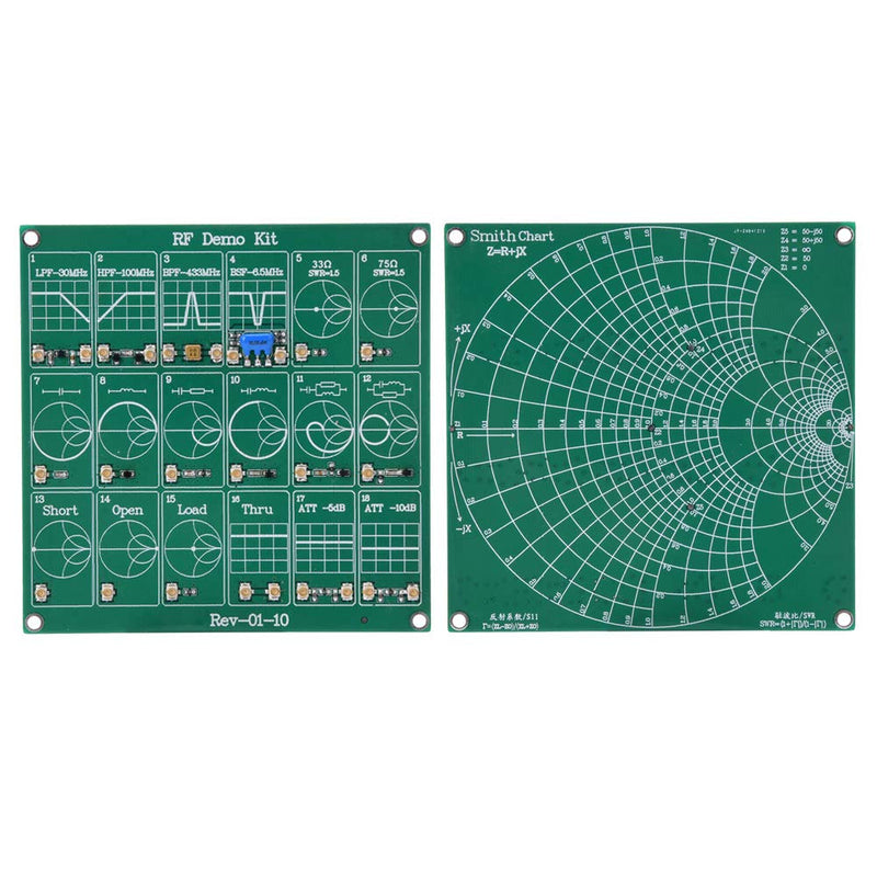 Akozon Frequency Test Board, Filter Damper RF Demo Kit NanoVNA RF Test Module Vector Network Analyzer Board Filter Damping Module