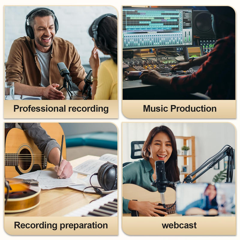 MB28 USB Audio Interface for PC & Mac: 2x2 Guitar & Recording, 24Bit/192kHz, 48V Phantom Power for Podcasting & Music Production