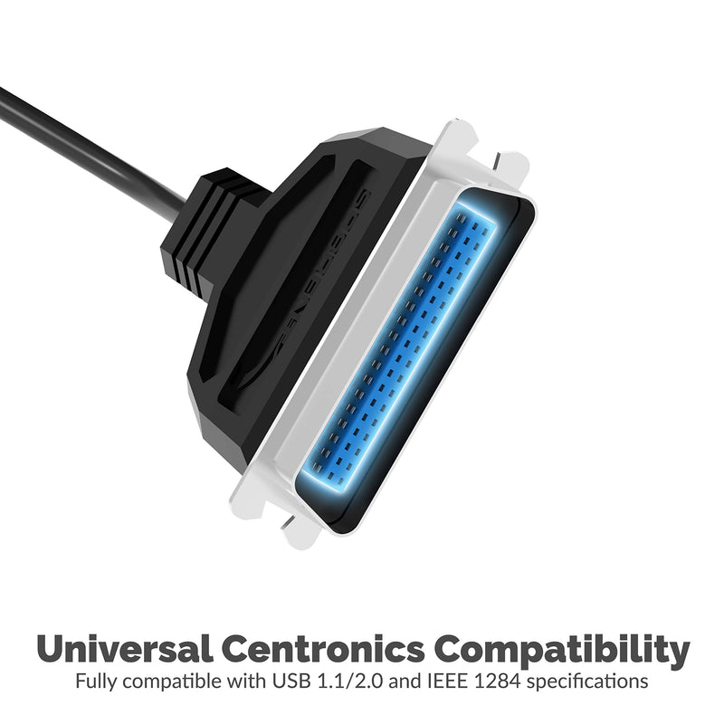 Sabrent USB to Parallel IEEE 1284 Printer Cable Adapter (CB-CN36)