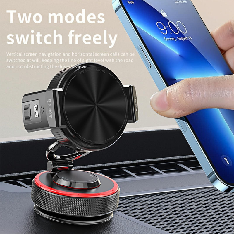 2026 Upgraded Vacuum Magnetic Mobile Phone Holder Cars for Magsafe Car Mount, Elastic Double Clamp and Magnetic Dual Mode, Mobile Phone Holder for iPhone17 Pro Max 16 15 14 13 12 & Samsun