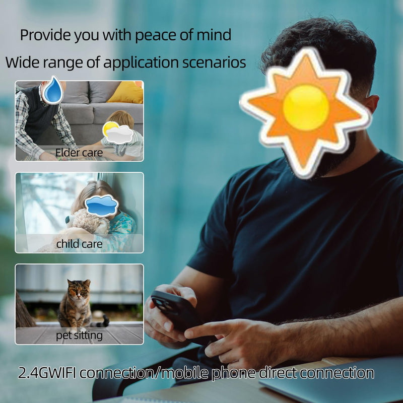 Mini Spy Camera Hidden HD 1080P - Wireless WiFi/No WiFi Tiny Cam, Micro Secret Discreet Camera with APP Remote View & Video Recording, Camara Espias Ocultas for Indoor Outdoor Monitoring