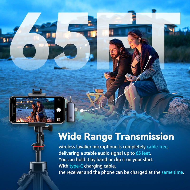 [AUSTRALIA] - 3 in 1 Wireless Lavalier Microphones for iPhone,Android,USB-C,Camera,Built-in Reduction ChipNoise,Plug-Play, 2.4G Ultra-Low Delay Mini Microphone for Interview/tiktok/Vlog/YouTube(3 MIC) 3MIC-3IN-1 