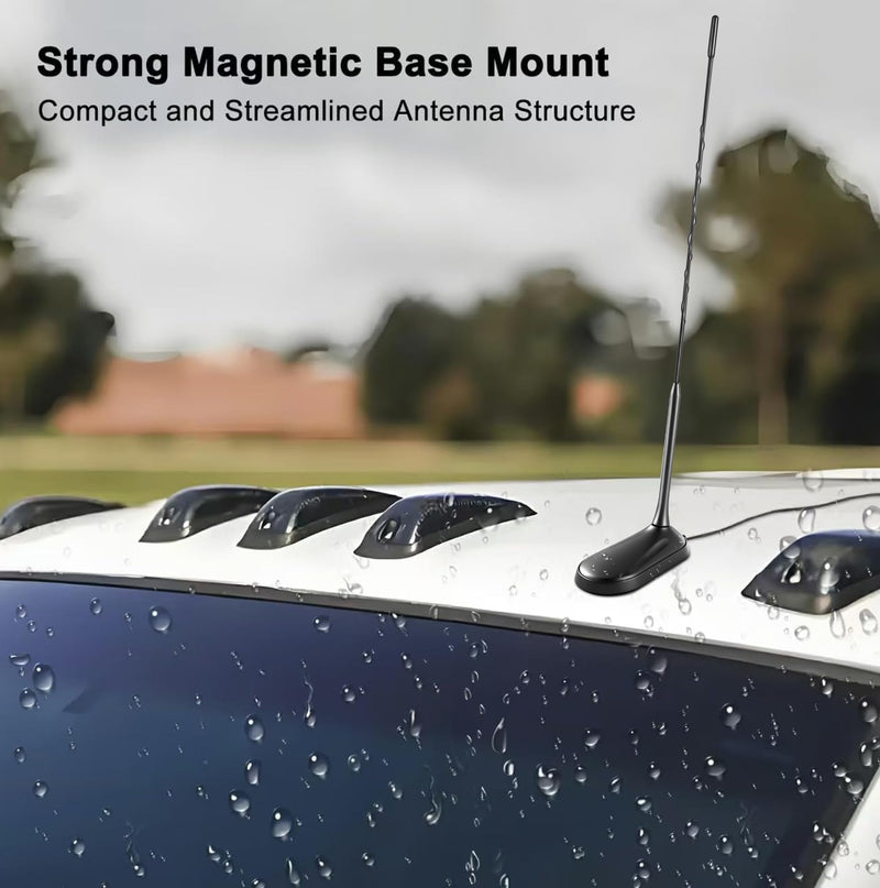 [AUSTRALIA] - Magnetic Mount Low Profile 27MHz CB Radio Antenna Compatible with Uniden Cobra Midland President Mobile Handheld CB Radio, Perfect for use on Vehicle Car Truck RV, Slinkdsco 