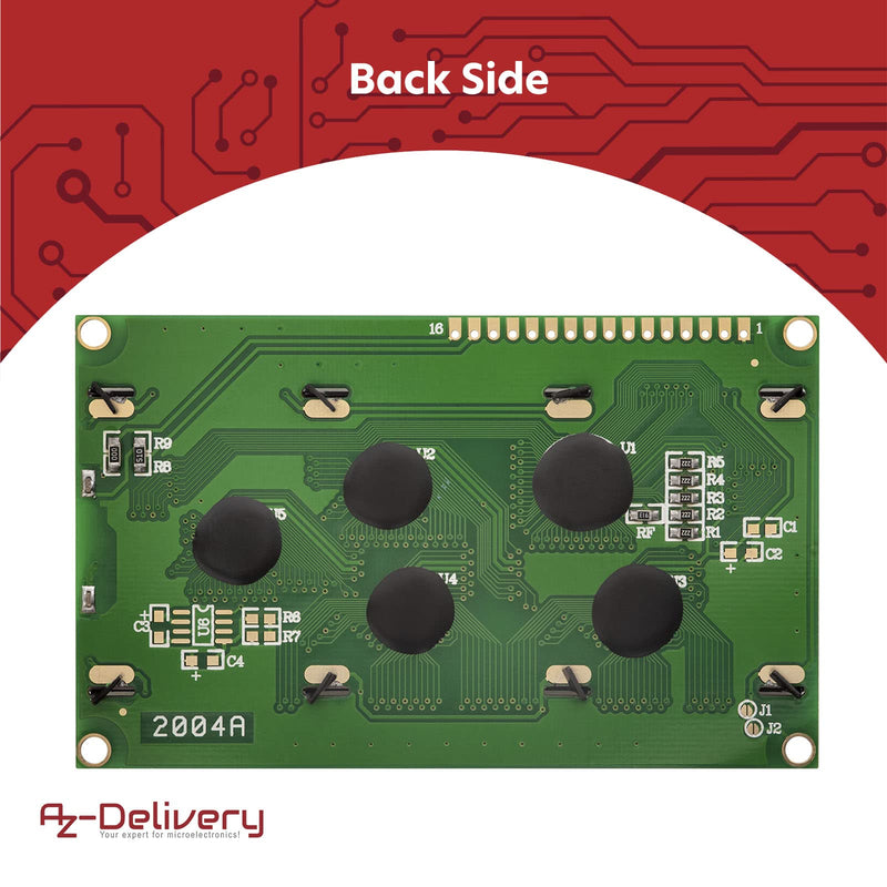 AZDelivery 3 x HD44780 2004 LCD Display 4 x 20 Characters with Blue Background and White Characters Compatible with Arduino and Raspberry Pi Includes E-Book