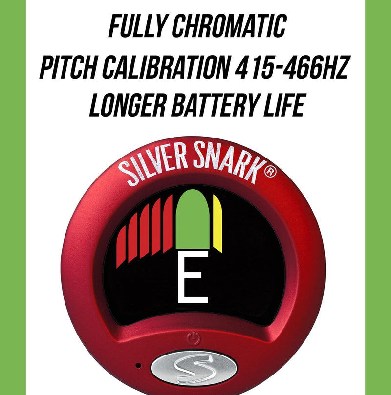 [AUSTRALIA] - SNARK 2 Clip-on All Instrument Tuner-Red/Silver (SILRED) Pack of 1 