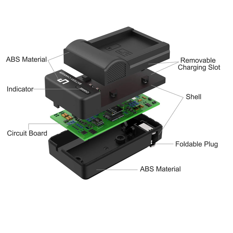 LP LP-E17 Battery Charger, Charger Compatible with Canon EOS Rebel T7i, T6i, T6s, SL3, SL2, 77D, 9000D, 8000D, 800D, 760D, 750D, 200D, M6, M5, M3, Kiss X8i DSLR Cameras & More