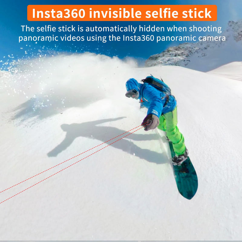 UURig TP21 54inch Telescopic Selfie Stick Long with Tripod, Waterproof Hand Grip, for Insta360 GoPro Hero 10 9 8 7 6 5 4 3 2, Fusion, Max, Session, AKASO, SJCAM, DJI OSMO GoPro A0097
