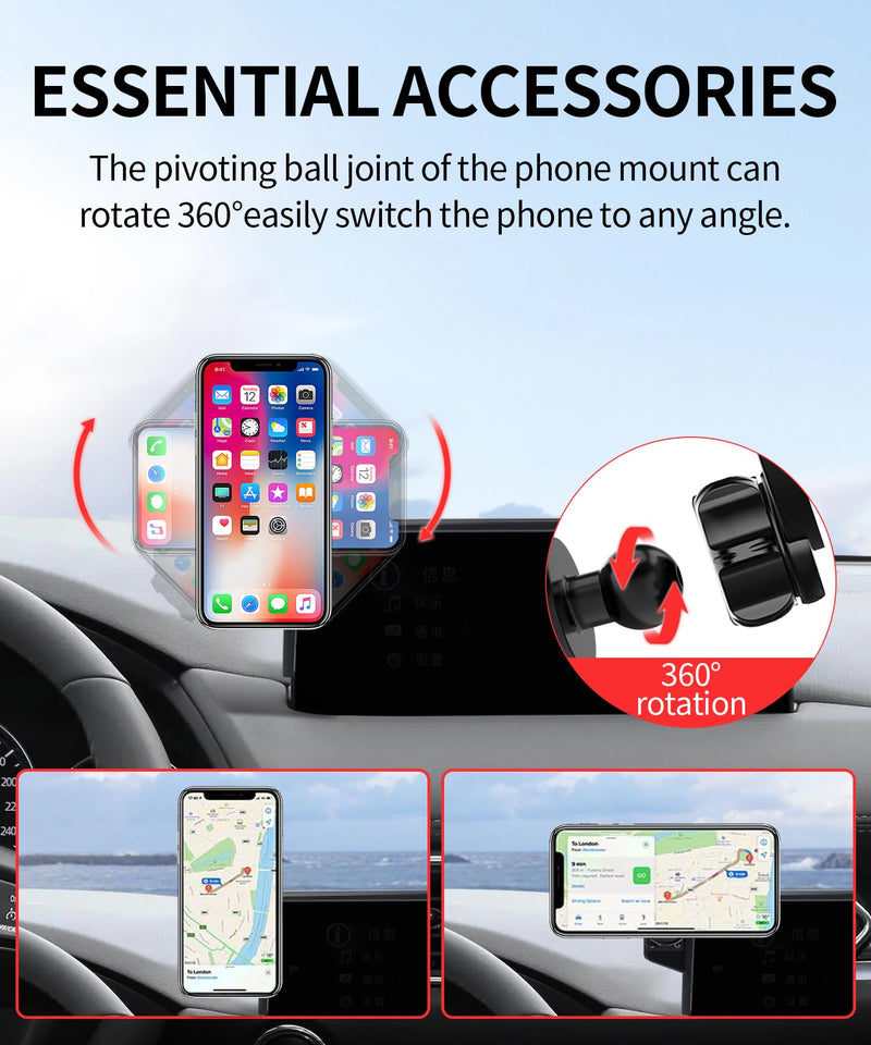 Car Phone Holder for Mazda CX-5 2021-2025 / CX-9 2021-2023, 10.25" Screen | Magsafe Accessories Magnetic Cell Phone Mount Clip Compatible with iPhone, 3D fit Stable Dashboard Navigation Bracket Stand for 2021-2025 CX-5/2021-2023 CX-9 (10.25-Inch)