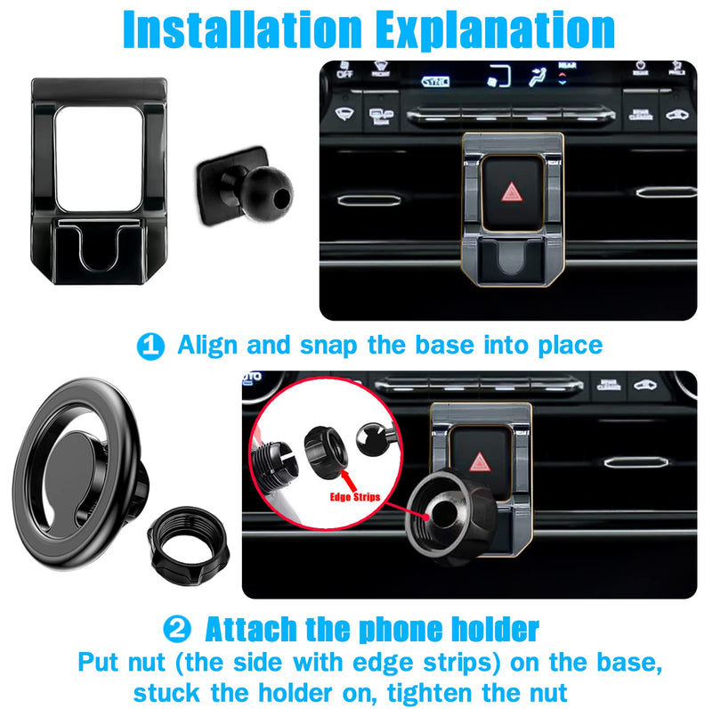 Car Phone Holder, Air Vent Magsafe Mount for Toyota Highlander 2020-2023 | Adjustable Magnetic Navigation Stand Fit for iPhone 17 16 15 14 13 12 Pro Max Plus Mini, Magsafe Case, All Phones Highlander/Magsafe