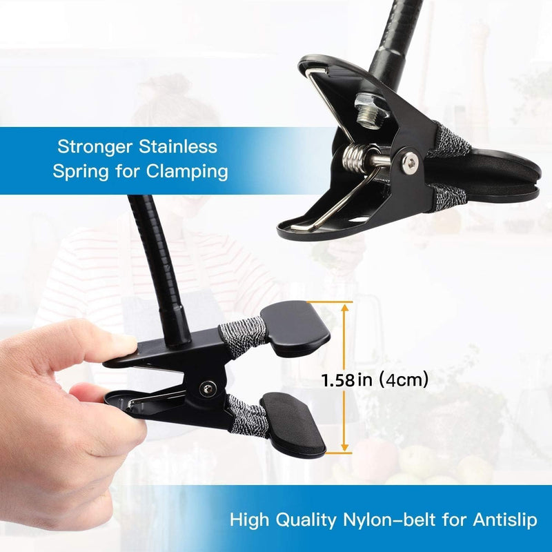 [AUSTRALIA] - Pipishell 25 Inch Webcam Stand, Flexible Desk Mount Clamp Gooseneck Stand for Logitech Webcam C960 C930e C930 C920 C920S C922x C922 Brio 4K C925e C615 and Other Devices with 1/4" Thread-PIWS01 
