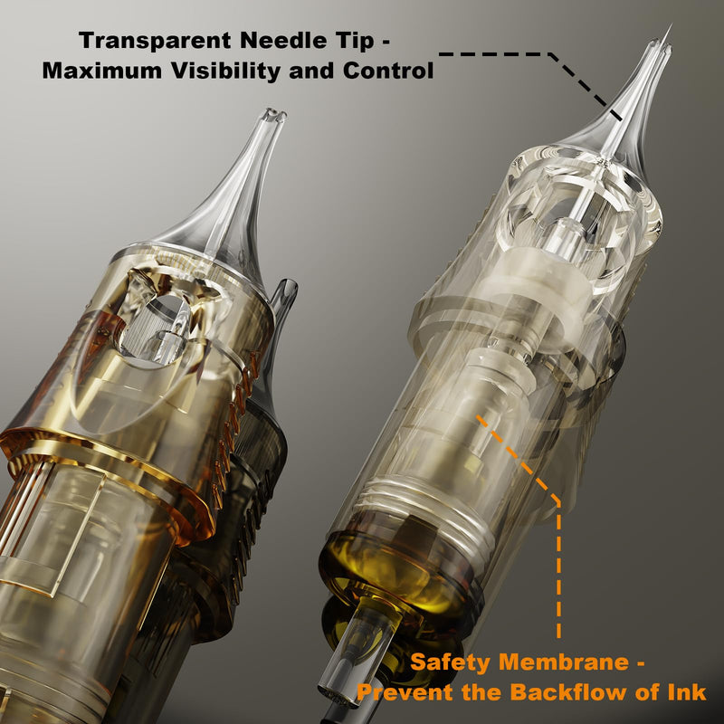 [AUSTRALIA] - Cartridge Needles – Pack of 20 Professional 0803RLL Cartridge Needles Disposable Standard Round Liner 