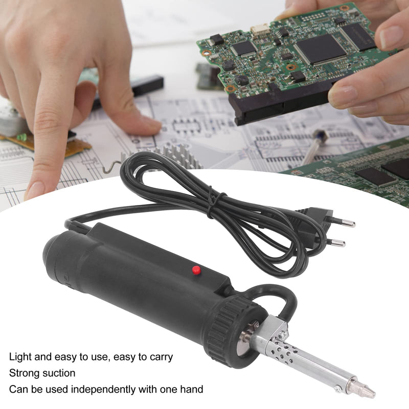[AUSTRALIA] - Fafeicy Mini Type BBT680 Electric Desoldering Pump, Solder Sucker ABS Stainless Steel Automatic Portable Solder Removal Tool for Electronic Products, EU Plug 220V 