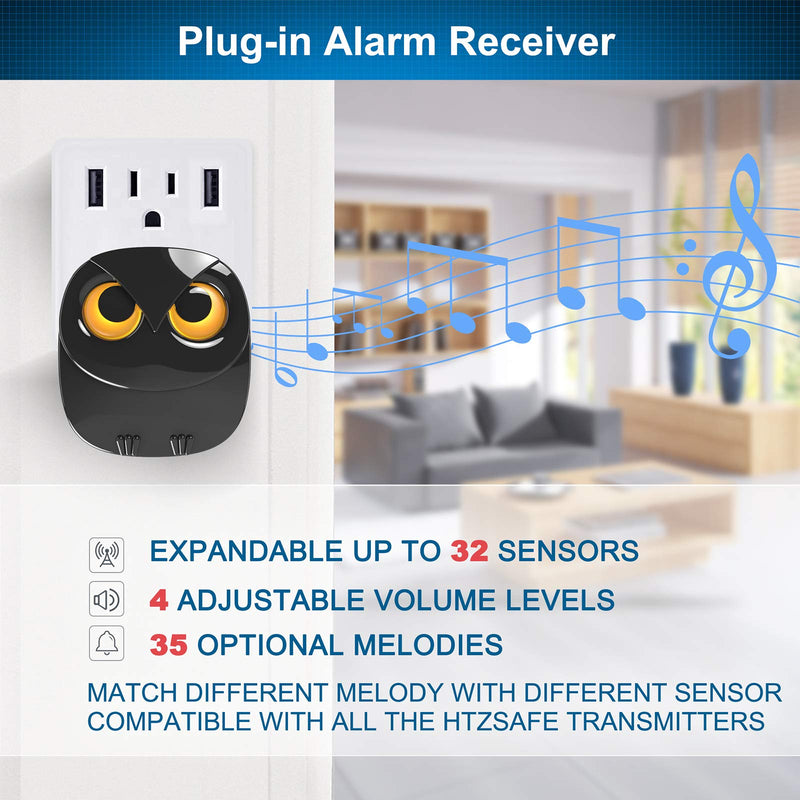 [AUSTRALIA] - Driveway Alarm- 1/2 Mile Long Range Wireless Driveway Alarm Weather Resistant Motion Sensor&Detector-DIY Security Alert System-Monitor&Protect Outdoor/Indoor Property - 1 Receiver and 1 Sensor 1 Receiver+ 1 Sensor 