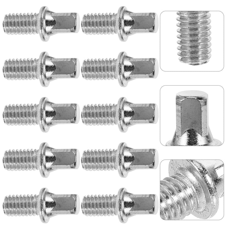 [AUSTRALIA] - Abaodam 10pcs Key Screw Drum Set Hardware Bass Drum Screw M6x10mm Replacement Screw Supply 2x1cm 