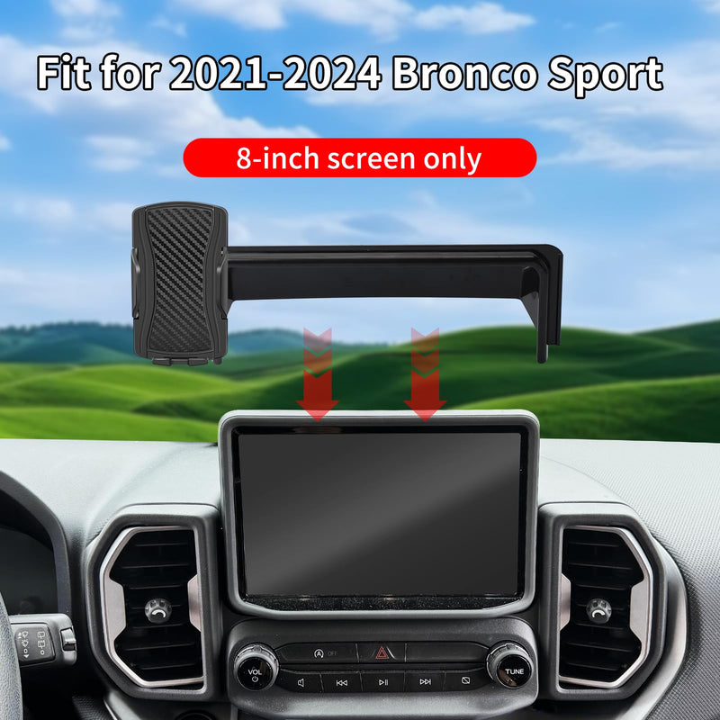 Car Phone Holder for Ford Bronco Sport 2021 2022 2023 2024（8 inch Screen），for Smartphone Cradle Auto Accessories Bracket Anti-Shake，360 Degree Rotation，for All Cell Phones