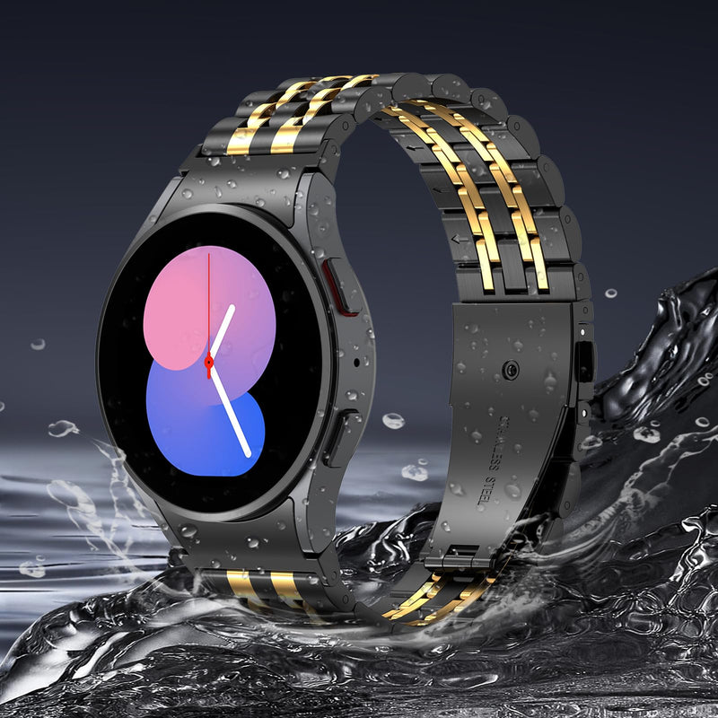 EZMVZKU Galaxy Watch 7/6/5/4/FE 40mm 44mm Stainless Steel Metal Band, No Gap Strap for SAMSUNG Galaxy Watch 6 4 Classic 42mm 43mm 46mm 47mm/5 pro 45mm,20mm Watchband for Men Women