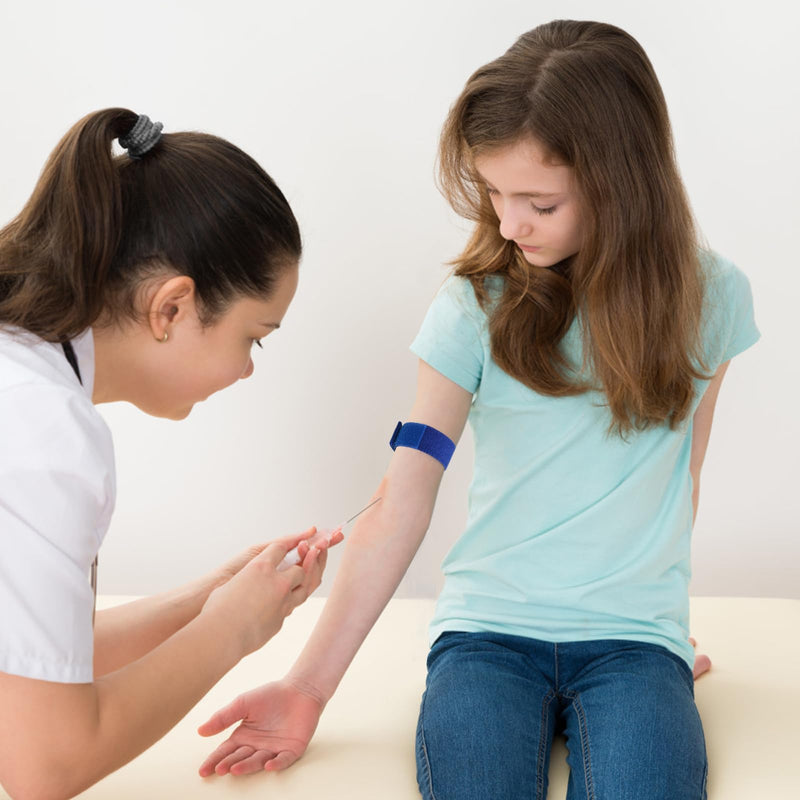 1 Pair of Storage Tube Blood Removal Vein Congestion Dialysis Tourniquet Medical Vein Congestion Fast Tourniquet with Unique Closure System for Hemodialysis Kidney Emergency Nurse First Aid