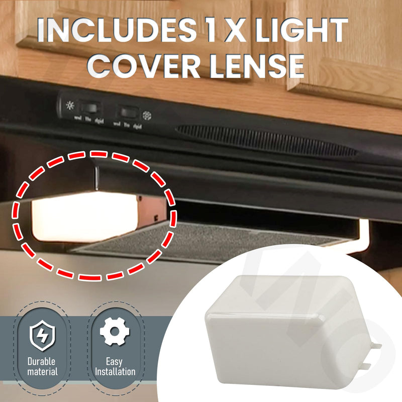 AMTHKNO SR401650 Light Cover Lense Compatible with Broan R401650 AP5613955 QL1 NS65 Range Hood