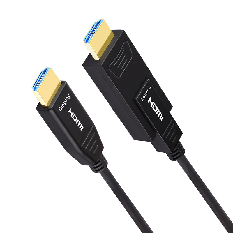 iBirdie HDMI Fiber Optic Cable 32 Feet (18Gbps 4K60hz 1080p) with Micro and Standard HDMI Connector Compatible with GoPro Hero 7 6 5, Raspberry Pi 4, A6000 A6300, Yoga 710