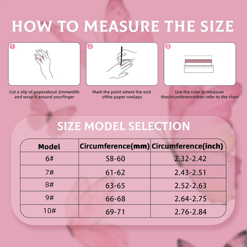 Elegant Smart Ring for Women & Men, Fitness & Health Tracker with 24/7 Heart Rate Monitoring, Sleep Tracking, Blood Oxygen (SpO2) Monitor, IP68 Waterproof, Step Counter, for iOS & Android (Pink, 9) Pink