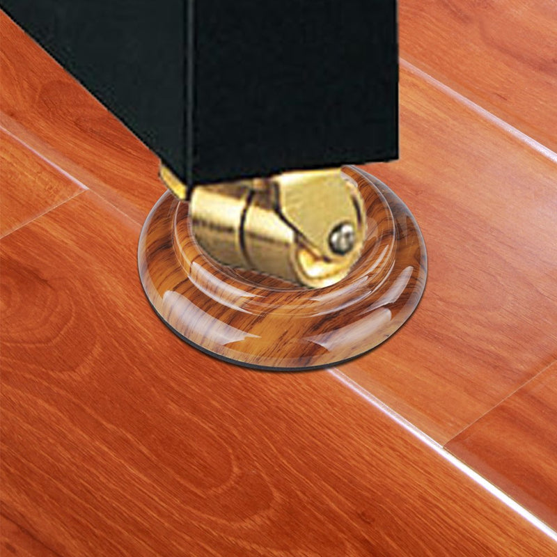 PUNK ABS Upright Piano Caster Cups Set of 4 Slip Resistant Leg Protector (Rosewood) Rosewood
