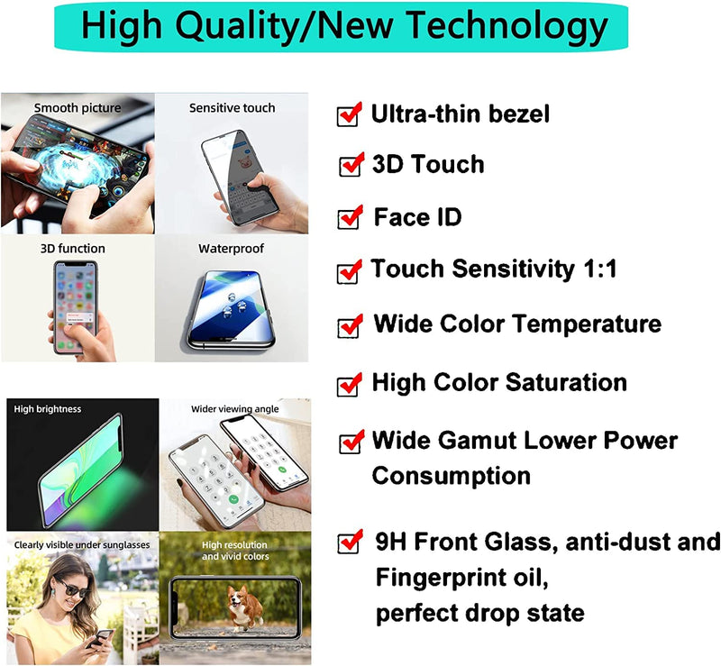 for iPhone 11 Screen Replacement 6.1”, 3D Touch Screen LCD Display Digitizer for A2111, A2223, A2221 with Repair Tools Kit + Screen Protoctor (11 LCD) for iPhone 11