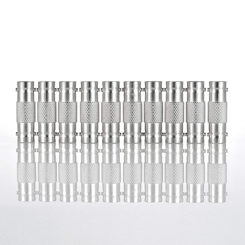 10 Pack BNC Female to BNC Female CCTV Security Camera Adapter Coupler Straight Extender Connector 10-PACK