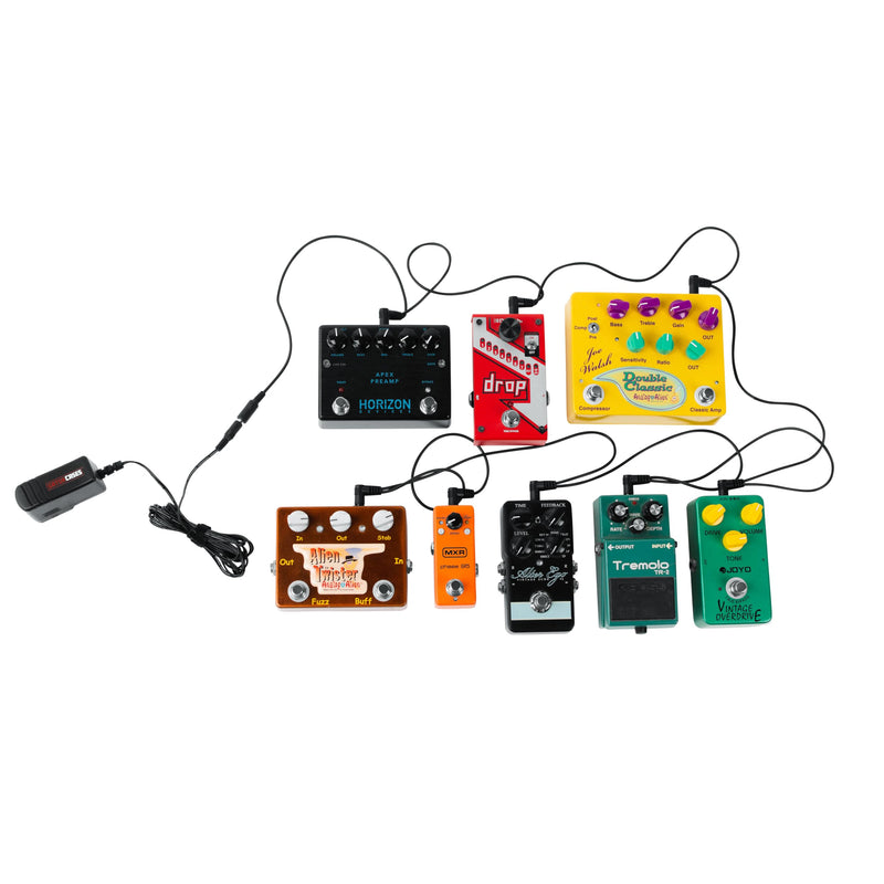 Gator GTR-PWR-1MAX Pedalboard Power Supply, Wall-Wart Combo Pack