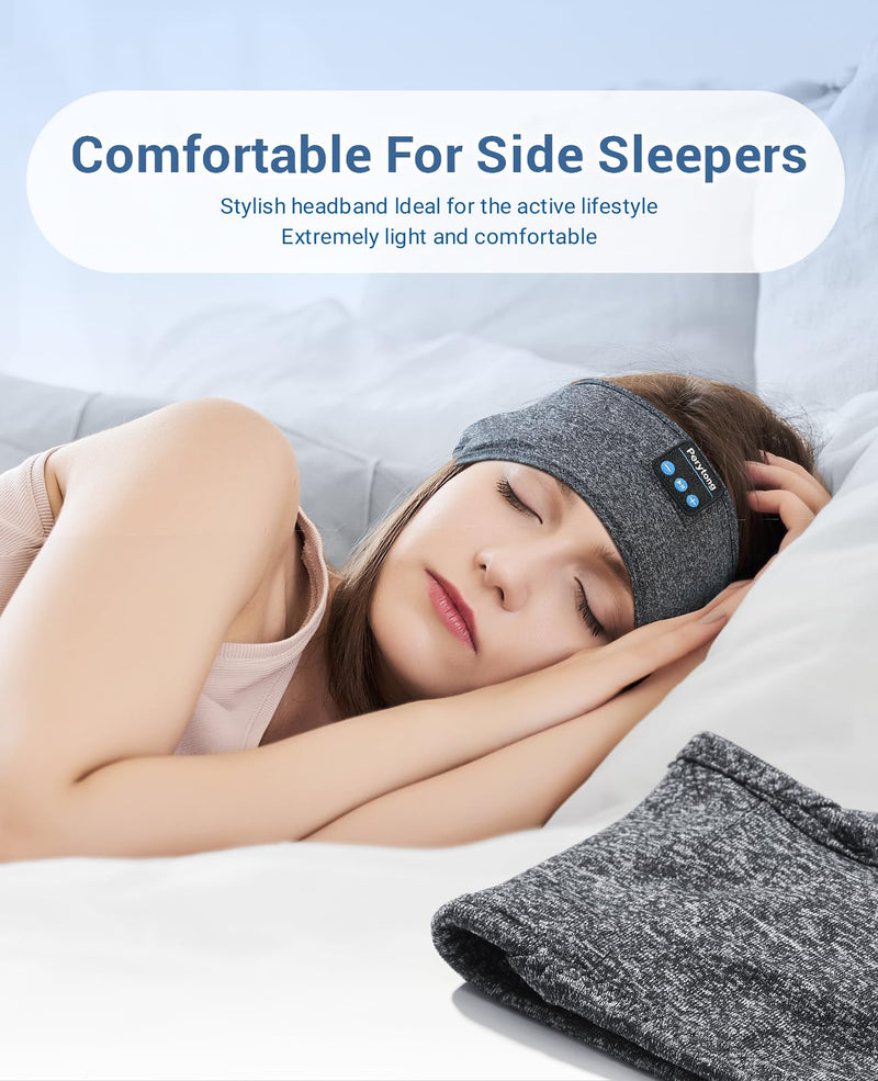 [AUSTRALIA] - Sleep Headphones Bluetooth Headband, Sports Wireless Earphones Music Sleeping Earbuds with HD Stereo Speaker for Mom Women Men Teen Running Cool Gadgets Unique Gifts Charcoal Grey 