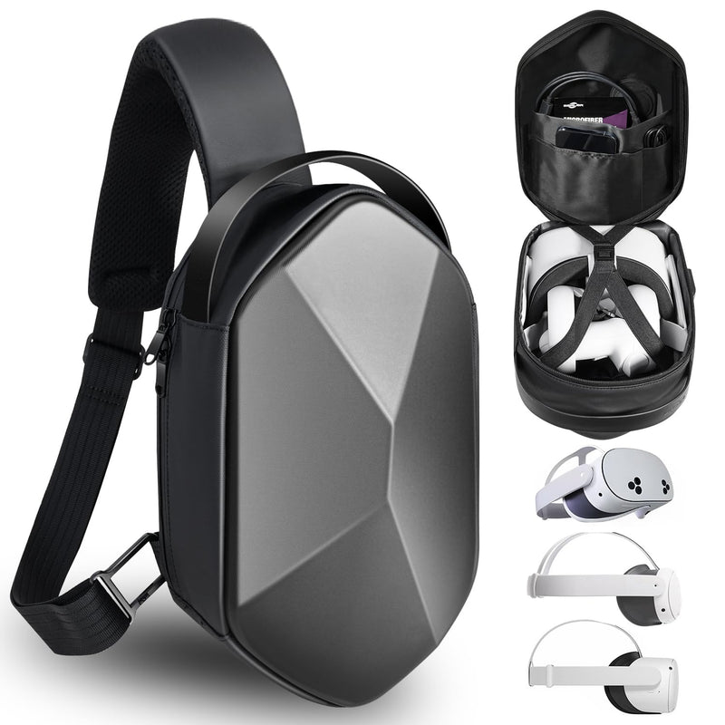 SARALR Hard Carrying Case and Travel Case for Meta Quest 3S/Quest 3/Quest 2