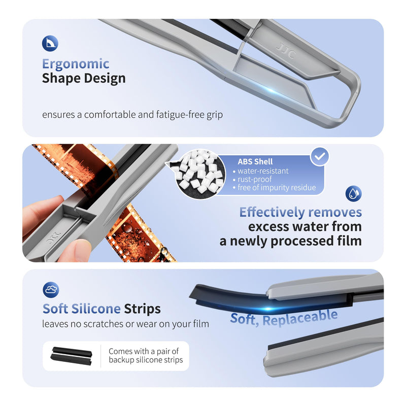 JJC Negative Film Cutter with Brightness Adjustable LED Backlight Panel, with Durable Film Squeegee for 35mm 120 Format Film