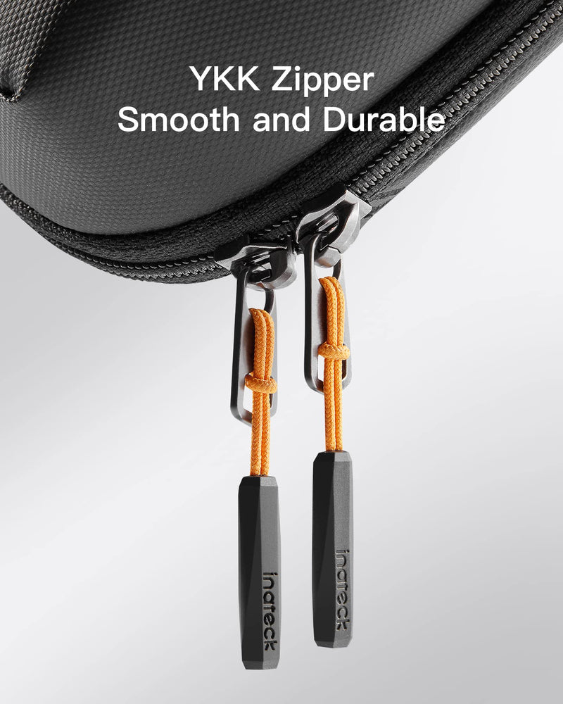 [AUSTRALIA] - Inateck Electronics Organizer Travel Case, Water-resistant Tech Pouch, Travel Organizer Bag, Electronic Accessories Carry Case, Tech Organizer for Cable, Cord, Charger, Phone, Travel Friendly, Large Black 