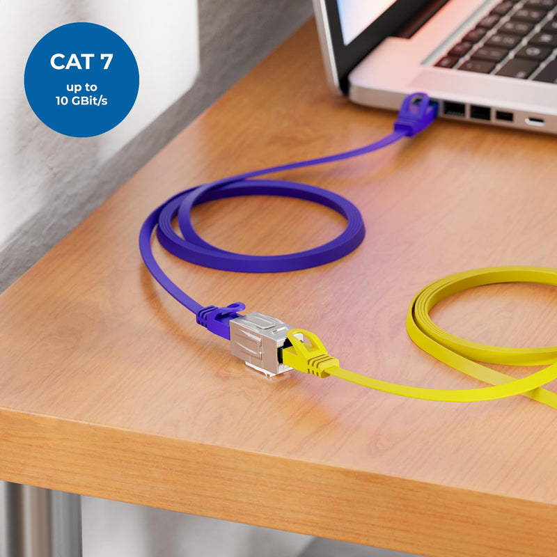 [AUSTRALIA] - deleyCON Pack of 24 CAT 7 Coupling Keystone Metal 2 x RJ45 Female Connector for RJ45 Patch Cable 600 MHz 10 Gbps LAN DSL Ethernet and Can be Used as Keystone - Silver 24 Stück 
